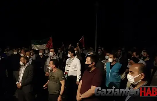 Gaziantep'te Filistin'e destek gösterisi