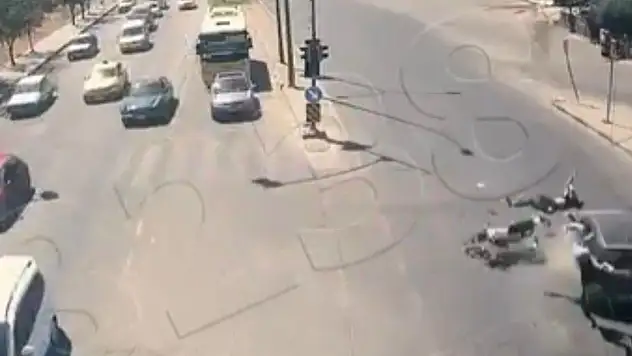 Gaziantep'te feci motosiklet kazaları kamerada