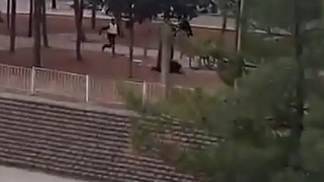 Gaziantep'te karısını öldüren zanlının vurularak yakalanma anı kamerada