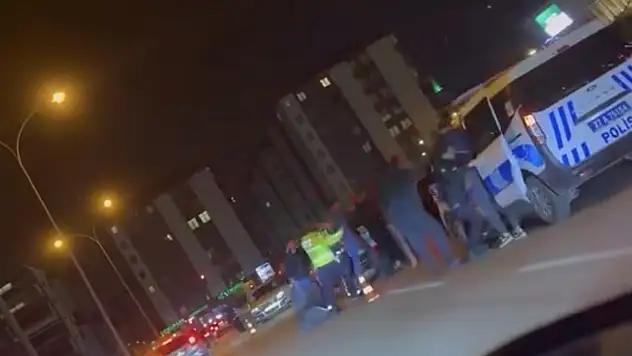 Gaziantep'te trafik cezasına tepki gösteren şahıslardan polise mukavemet