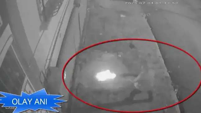 Garaja pompalı tüfekle ateş eden 2 şahıs tutuklandı: O anlar kamerada