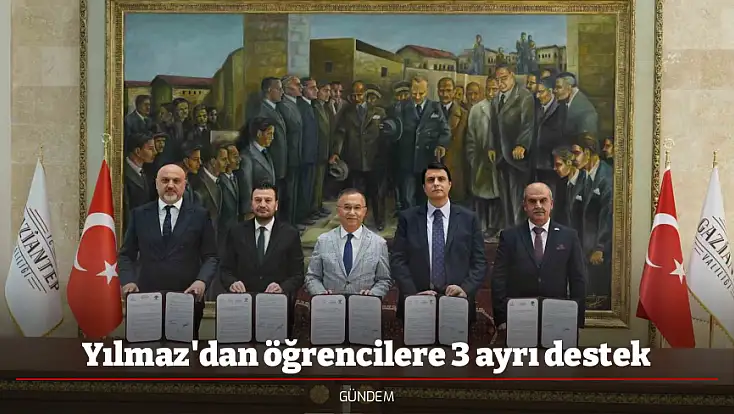 Yılmaz'dan öğrencilere 3 ayrı destek