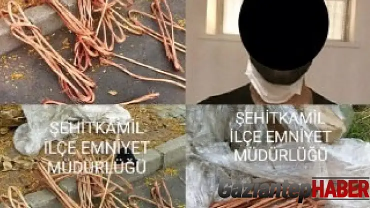 180 bin TL'lik kablo çalmak isteyen hırsız suçüstü yakalandı