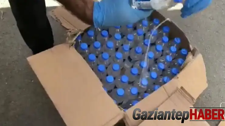 58 buçuk litre sahte alkol ele geçirildi