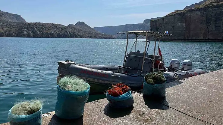 Ağ ile avlanma yasağına uymayan şahsı jandarma yakaladı