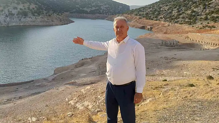 Araban Ardıl Barajı'nda su seviyesi düştü