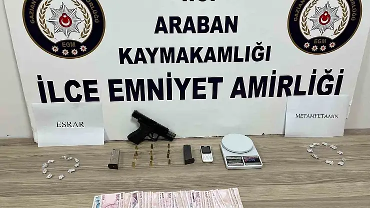 Araban'da uyuşturucu operasyonu: 1 gözaltı