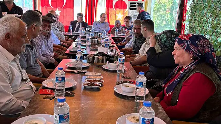 Araban Kaymakamı İşçimen, Arabanlı gazilerle yemekte buluştu