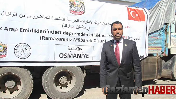 BAE'nden deprem bölgesine 200 ton hurma