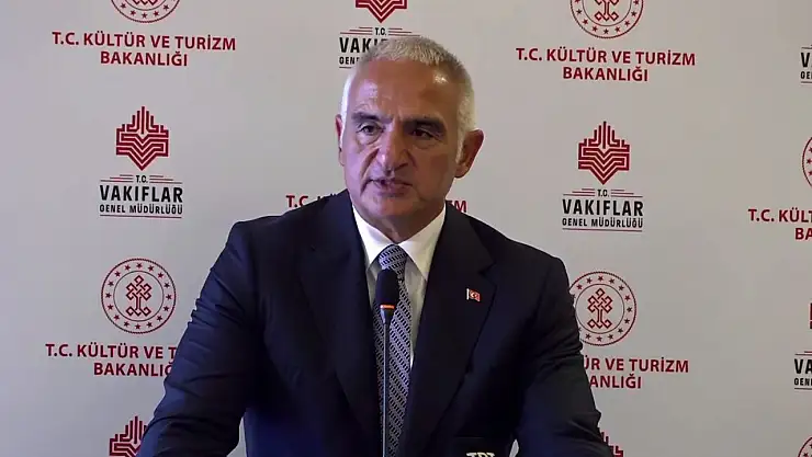 Bakan Ersoy: 'Ülke sınırlarımızda ve uluslararası alanda tarihimize, medeniyetimize ait tüm eserleri bulup, yeniden ayağa kaldırmanın gayretindeyiz'