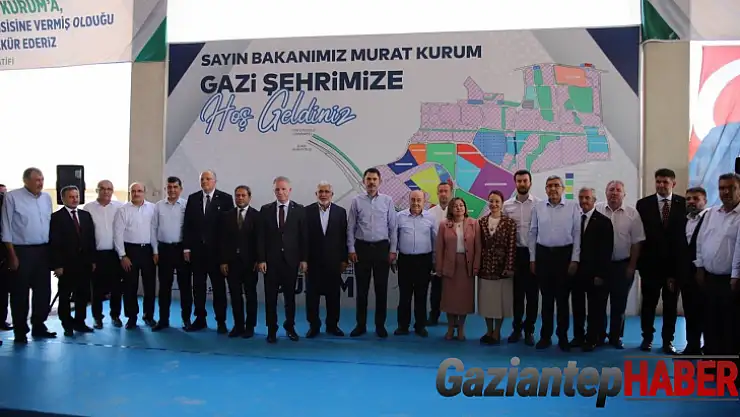 Bakan Kurum, Cumhurbaşkanı'nın müjdesini Gaziantep'te duyurdu