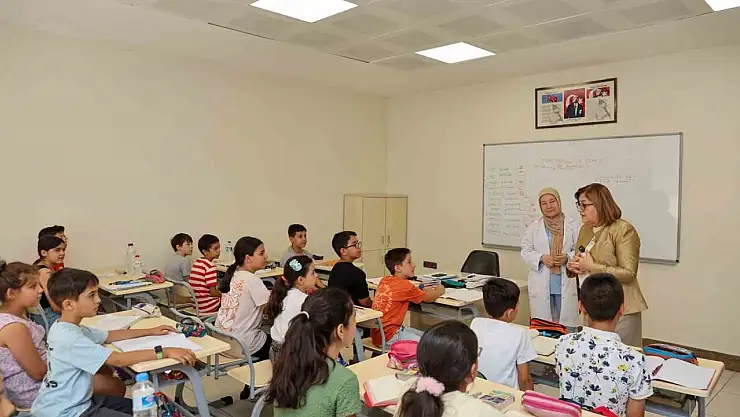 Başkan Şahin, yaz okullarından faydalanan çocuklar ile bir araya geldi