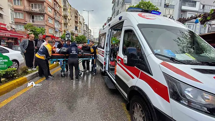 Bisiklet ile ticari araç çarpıştı: 1 yaralı