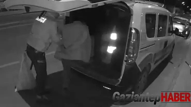 Çalıntı kablolarla birlikte bekçilere yakalandı