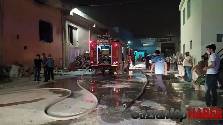 Demir doğrama atölyesinde oksijen tüpü patladı