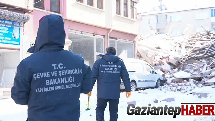 Deprem bölgesinde yürütülen hasar tespit çalışmalarında son durum