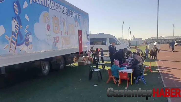 Depremzede çocuklar için bilim tırı ile Adıyaman'da