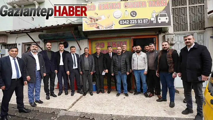 Fadıloğlu, taksi durağı esnafıyla bir araya geldi