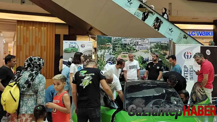 GAÜN öğrencilerinin yaptığı araç yoğun ilgi gördü