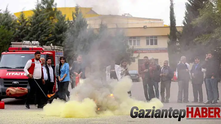GAÜN personeline yangın eğitimi