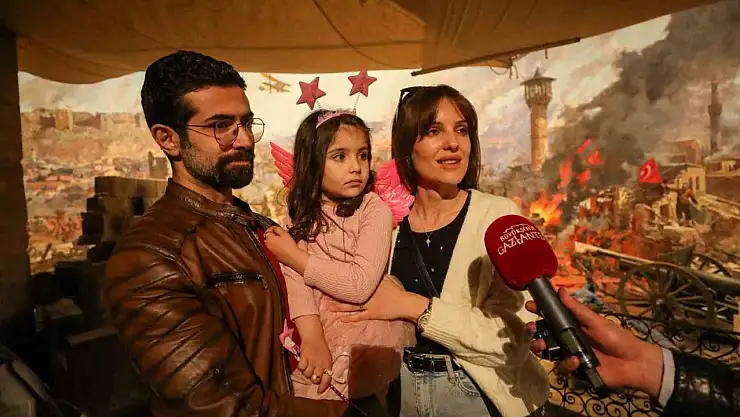 Gaziantep 25 Aralık Panorama Müzesi'nin 1 milyonuncu ziyaretçisi minik Elisa oldu