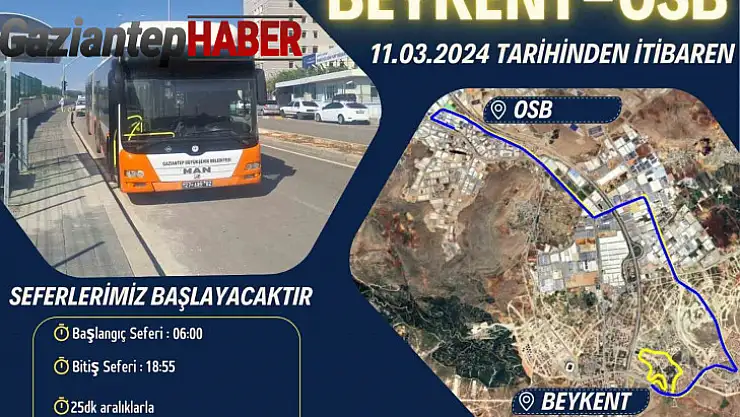 Gaziantep Büyükşehir 3 yeni otobüs hattını hizmete açıyor