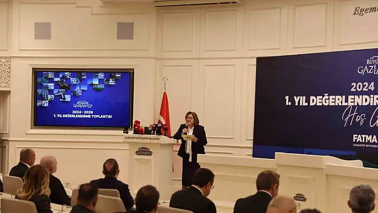 Gaziantep Büyükşehir Belediye Başkanı Şahin, 1 yılda yapılan çalışmaları anlattı