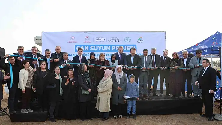 Gaziantep Cansuyum Projesi ile tarımsal araziler su ile buluşuyor