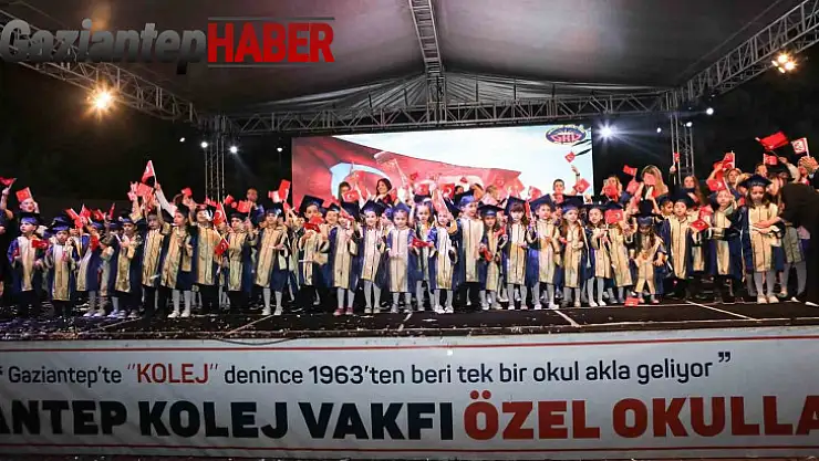 Gaziantep Kolej Vakfı Anaokulu'nda coşkulu kep töreni