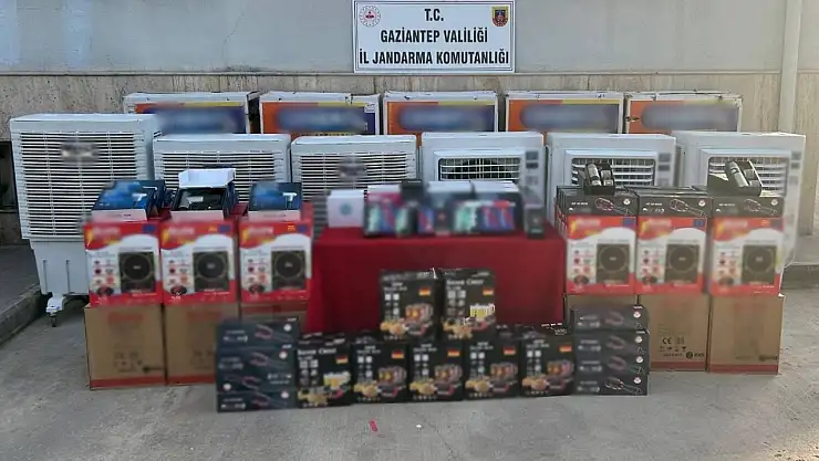 Gaziantep'te 1 milyon TL değerinde kaçak malzeme ele geçirildi