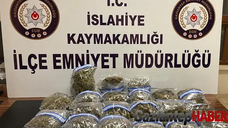 Gaziantep'te 10 kilo 630 gram esrar ele geçirildi