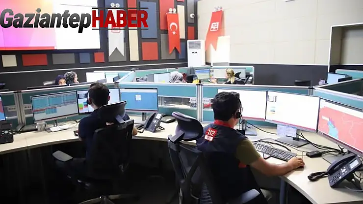 Gaziantep'te 112'ye 2023 yılında 3 milyon asılsız ve gereksiz çağrı geldi