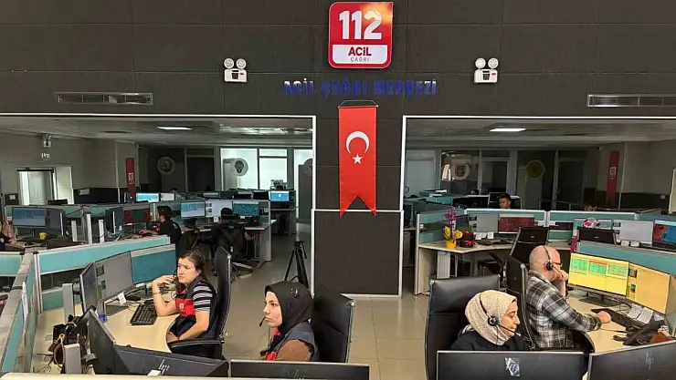 Gaziantep'te 112'ye 8 ayda 1,7 milyon asılsız ve gereksiz çağrı geldi
