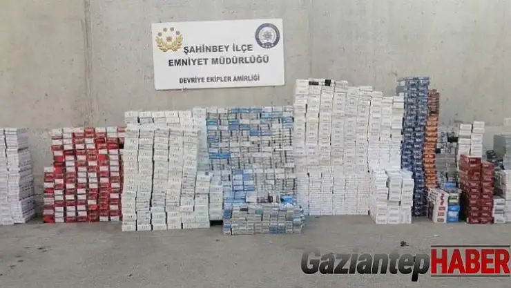 Gaziantep'te 12 bin 960 paket kaçak sigara ele geçirildi
