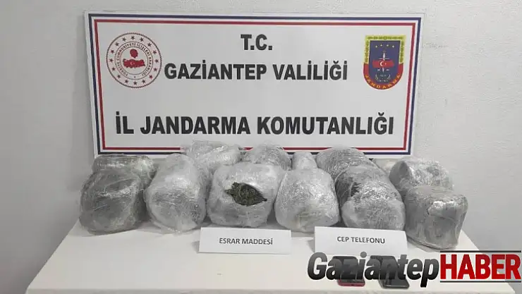 Gaziantep'te 15 kilo esrar ele geçirildi