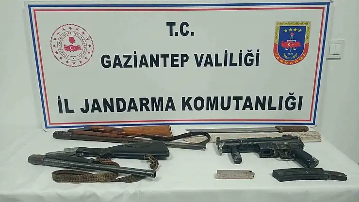 Gaziantep'te 18 adet kaçak silah ele geçirildi