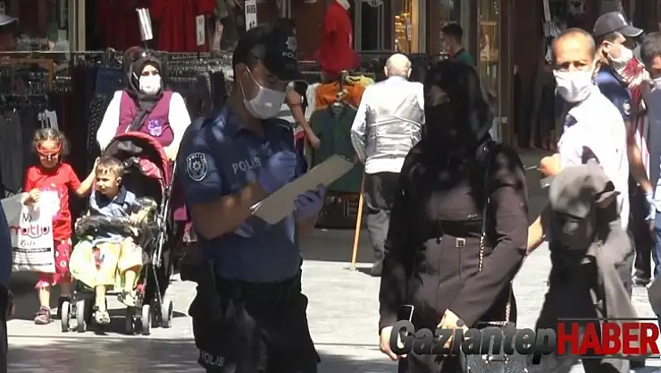 Gaziantep'te 3 bin 22 kişiye sosyal mesafe ve maske cezası