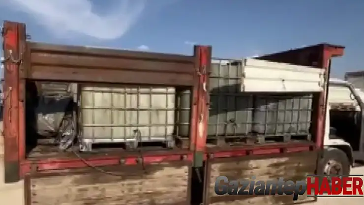 Gaziantep'te 3 bin litre kaçak akaryakıt ele geçirildi