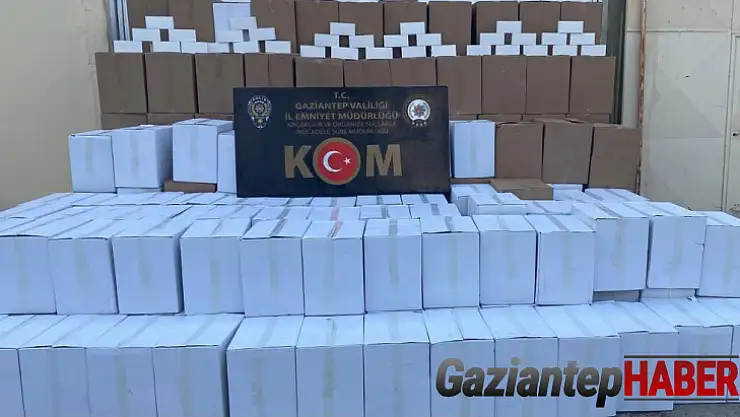 Gaziantep'te 3 milyon 680 bin adet boş makaron ele geçirildi