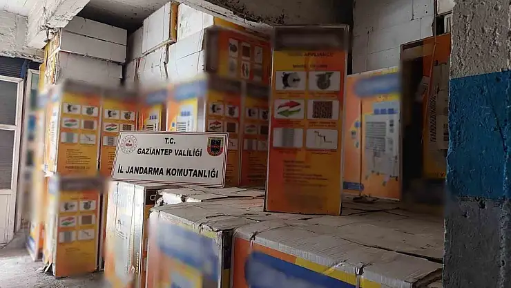 Gaziantep'te 3 milyonluk gümrük kaçağı malzeme ele geçirildi