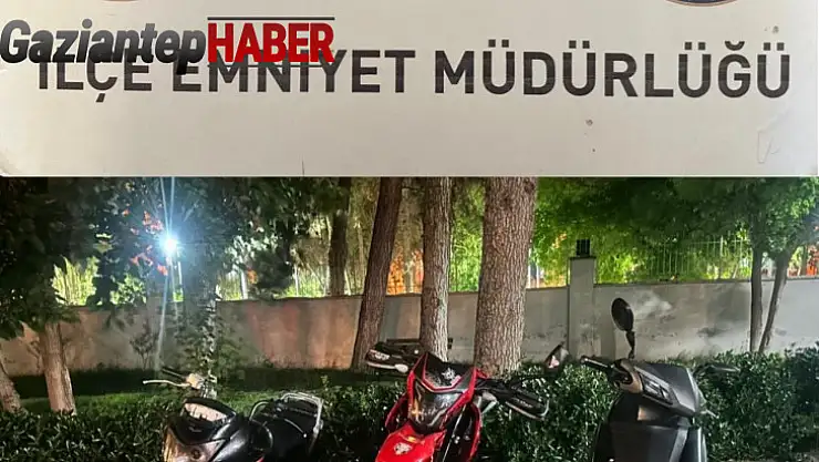 Gaziantep'te 3 motosiklet hırsızlığı şüphelisi yakalandı