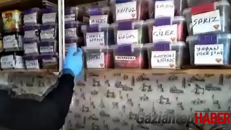 Gaziantep'te 30 kilogram nargile tütünü ele geçirildi