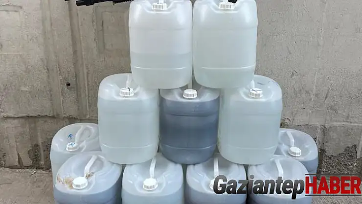 Gaziantep'te 400 litre sahte alkol ele geçirildi