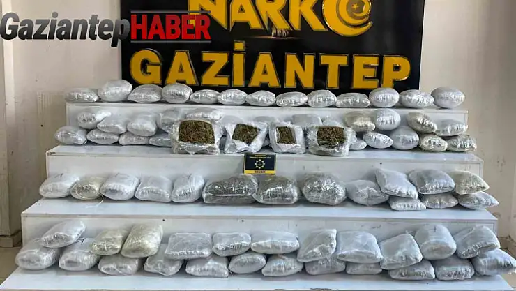 Gaziantep'te 41 kilo skunk ve metamfetamin ele geçirildi
