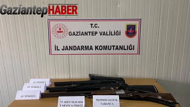 Gaziantep'te 42 adet silah ele geçirildi: 21 gözaltı