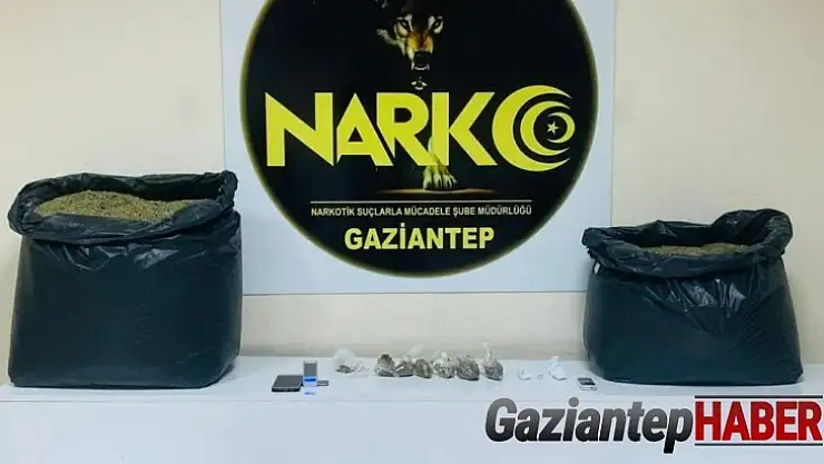Gaziantep'te 61,5 kilo uyuşturucu ele geçirildi