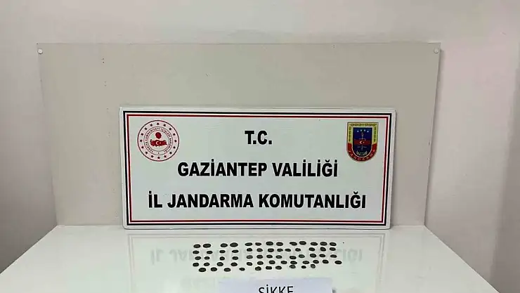 Gaziantep'te 62 adet sikke ele geçirildi: 1 gözaltı