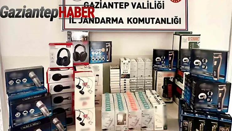 Gaziantep'te 700 bin TL değerinde kaçak teknolojik ürün ele geçirildi