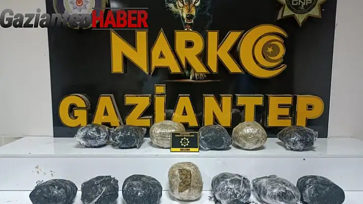 Gaziantep'te 8 kilo skunk ele geçirildi