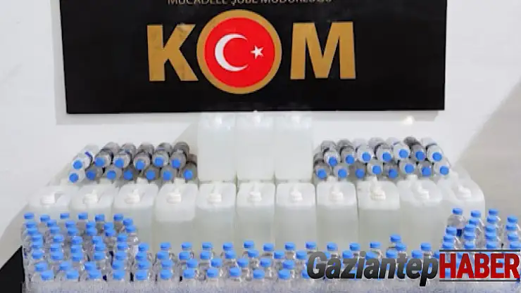 Gaziantep'te 84 litre sahte dökme alkol ele geçirildi